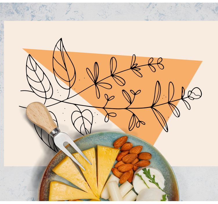 Tovaglietta americana originale design astratto floreale - TenStickers