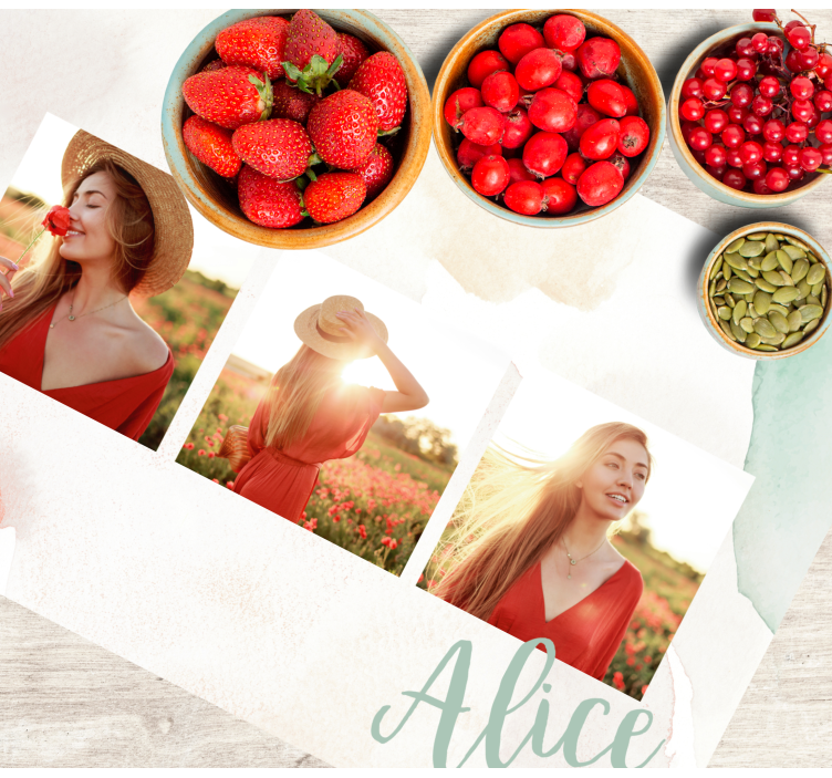 Tovaglietta americana originale esposizione foto ricordi - TenStickers