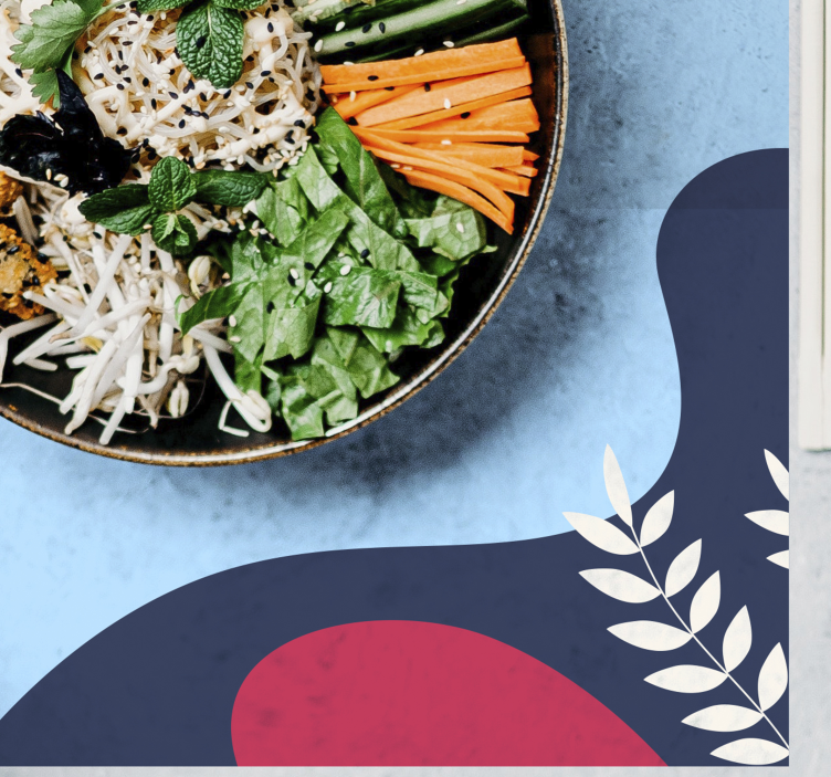 Tovaglietta americana originale forme astratte colorate - TenStickers