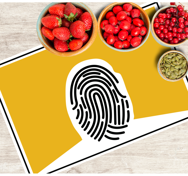 Tovaglietta americana originale grafica impronta stilizzata - TenStickers