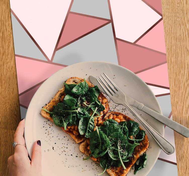 Tovaglietta americana originale motivi geometrici pastello - TenStickers