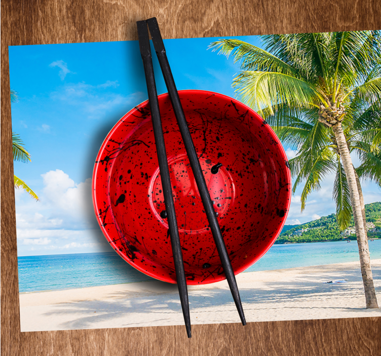 Tovaglietta americana originale sogno tropicale spiaggia - TenStickers