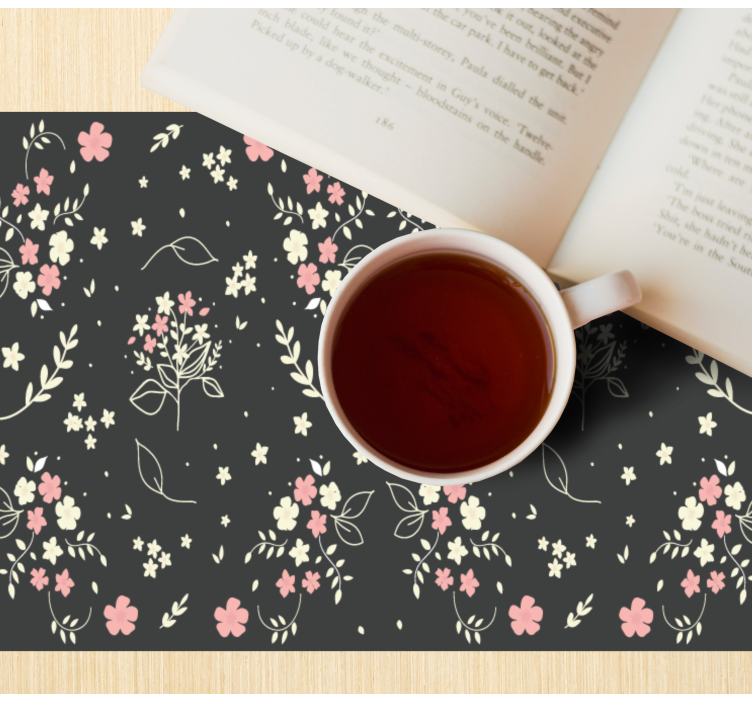 Tovaglietta americana originale superficie elemento fiorente - TenStickers