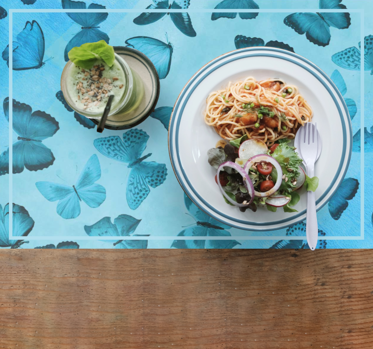 Tovaglietta americana textu a tema farfalla - TenStickers