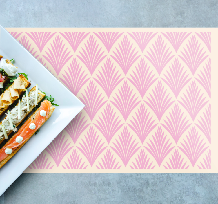 Tovaglietta americana textu motivo foglia texturizzato - TenStickers