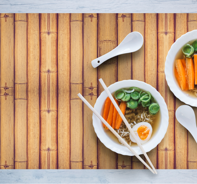 Tovaglietta americana textu superficie a motivi bamboo - TenStickers