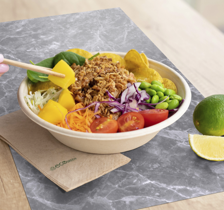 Tovaglietta americana textu superficie marmorizzata - TenStickers