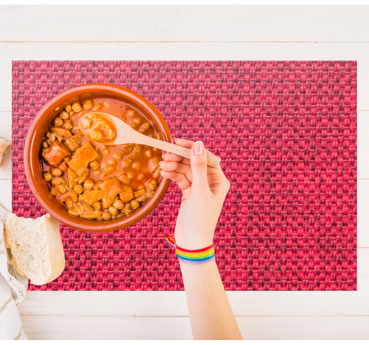 Tovaglietta americana textu tappeto rosso testurizzato - TenStickers