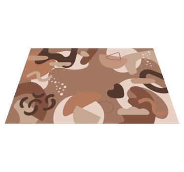 Tovaglietta americana moderna forme mocha mousse - TenStickers