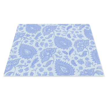 Tovaglietta americana originale motivo floreale blu paisley - TenStickers