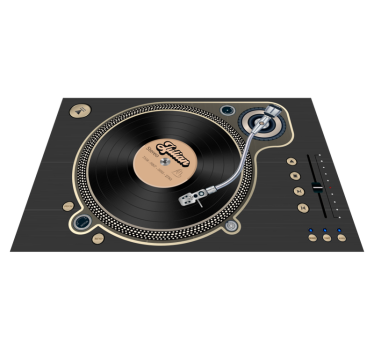 Tovagliette in vinile nome disco in vinile - TenStickers