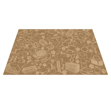 Tovaglietta americana textu elementi di cucina intricati - TenStickers