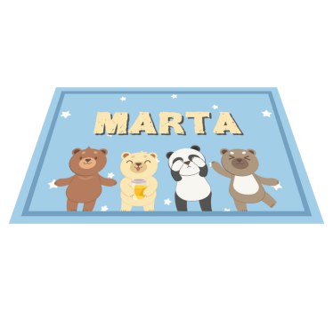 Tovagliette in vinile con nome personalizzabile - TenStickers