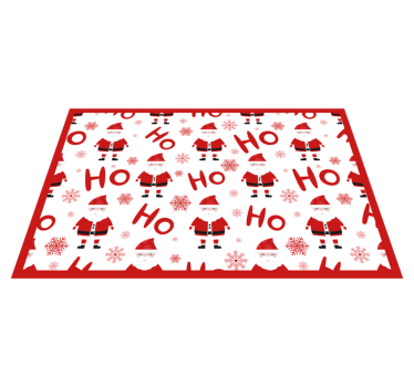 Tovaglietta personalizzata rettangolare con babbo natale - TenStickers