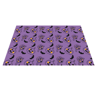 Tovaglietta americana di halloween con motivi di zucche - TenStickers