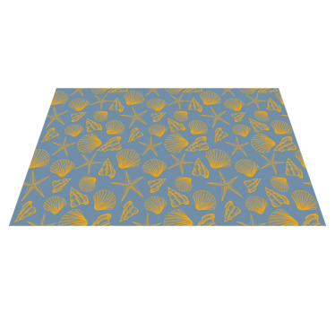 Tovaglietta americana textu piatto con conchiglie - TenStickers