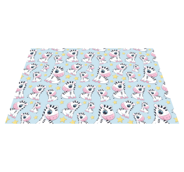 Tovaglietta americana infantile motivo zebra adorabile - TenStickers