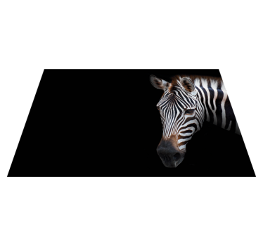 Tovaglietta americana originale testa di zebra dettagliata - TenStickers