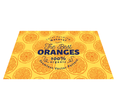Tovaglietta americana originale motivo arancione biologico - TenStickers