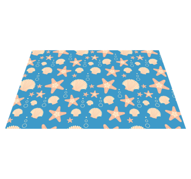 Tovaglietta americana originale con motivi di conchiglie - TenStickers