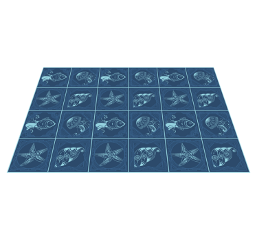 Tovaglietta americana originale con motivo nautico - TenStickers