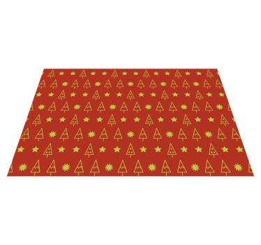 Tovaglietta americana natale motivo alberi festivi - TenStickers