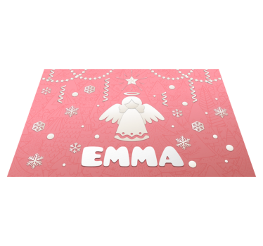 Tovaglietta americana natale tema angeli festivi - TenStickers