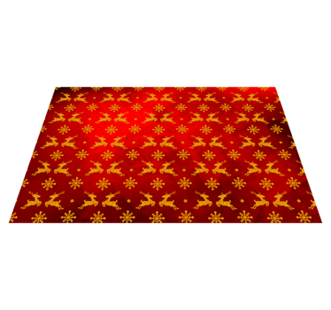 Tovaglietta americana natale motivo renne rosse - TenStickers