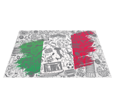 Tovaglietta americana originale tema culinario italiano - TenStickers