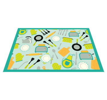 Tovaglietta americana originale tema utensili da cucina - TenStickers