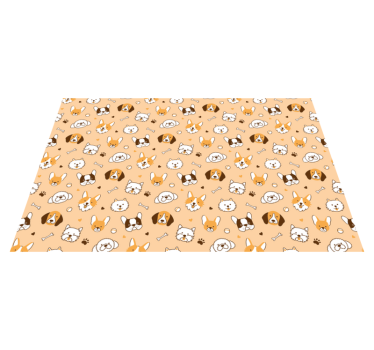 Tovaglietta americana infantile faccine di animali carini - TenStickers