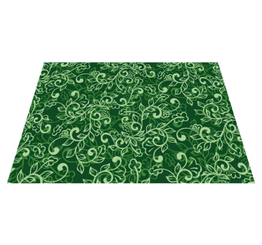 Tovaglietta americana textu motivo floreale verde - TenStickers