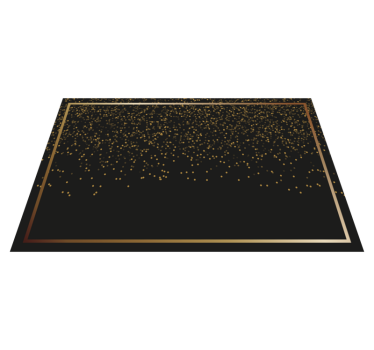 Tovaglietta americana elegante glitter nero elegante - TenStickers