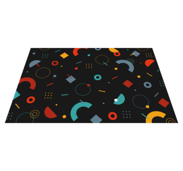 Tovaglietta americana moderna con motivo geometrico colorato - TenStickers