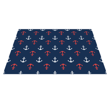 Tovaglietta americana originale motivo ancore nautiche - TenStickers