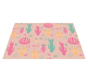Tovaglietta americana originale motivo cactus vibrante - TenStickers