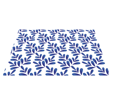 Tovaglietta colazione elegante Porcellana blu - TenStickers