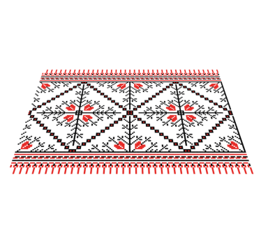 Tovaglietta americana originale motivo floreale geometrico - TenStickers