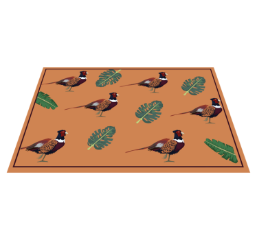 Tovaglietta americana originale motivo pavone colorato - TenStickers