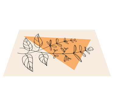 Tovaglietta americana originale design astratto floreale - TenStickers