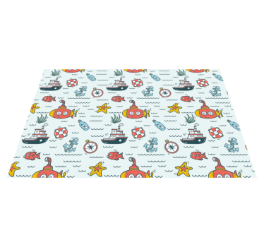 Tovaglietta americana infantile avventura sottomarina - TenStickers