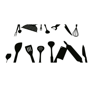 Tovaglietta americana originale collezione utensili cucina - TenStickers