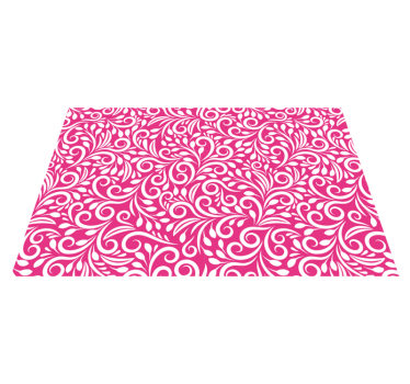 Tovaglietta americana textu motivo floreale a spirale - TenStickers