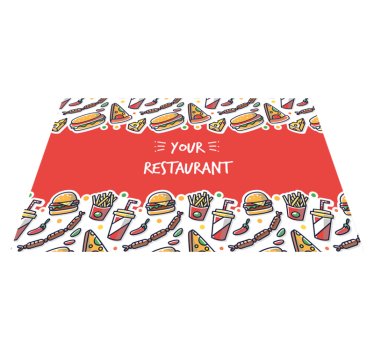 Tovaglietta americana originale opere d'arte alimentari - TenStickers