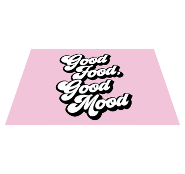 Tovaglietta americana frase buon cibo citazione - TenStickers