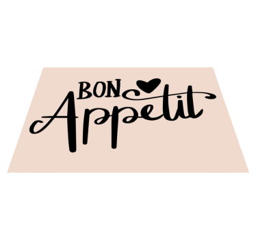 Tovaglietta americana frase buon appetito citazione - TenStickers