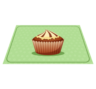 Tovaglietta americana originale grafica cupcake - TenStickers