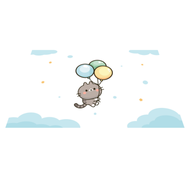 Tovaglietta americana infantile palloni di gatti carini - TenStickers