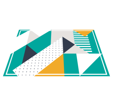 Tovaglietta americana moderna a forme geometriche - TenStickers