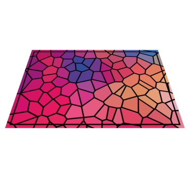 Tovaglietta americana originale Vibrante colore geometrico - TenStickers